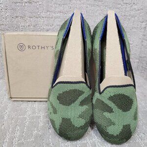 Rothy's The Flat Toddler Kid's Size 12 US Olive Camo Round Toe Slip on Shoes.
